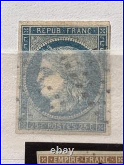 Timbres France Cérès Napoléon, Collection Types, Multiples, typo, C. Rouge, etc