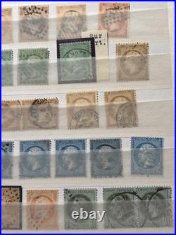 Timbres France Cérès Napoléon, Collection Types, Multiples, typo, C. Rouge, etc