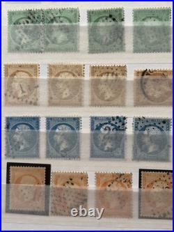 Timbres France Cérès Napoléon, Collection Types, Multiples, typo, C. Rouge, etc