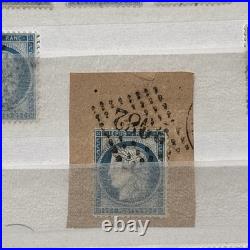 Timbres France Cérès Napoléon, Collection Types, Multiples, typo, C. Rouge, etc