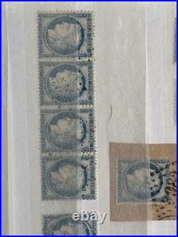 Timbres France Cérès Napoléon, Collection Types, Multiples, typo, C. Rouge, etc