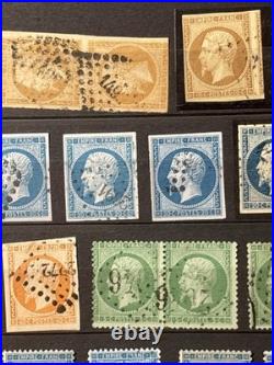 Timbres France Cérès, Napoléon, Sage, Multiples, nuances, obl, millésimes