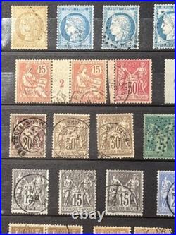 Timbres France Cérès, Napoléon, Sage, Multiples, nuances, obl, millésimes