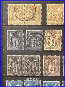 Timbres France Cérès, Napoléon, Sage, Multiples, nuances, obl, millésimes