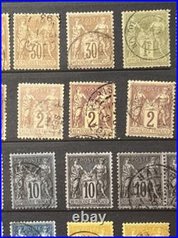 Timbres France Cérès, Napoléon, Sage, Multiples, nuances, obl, millésimes