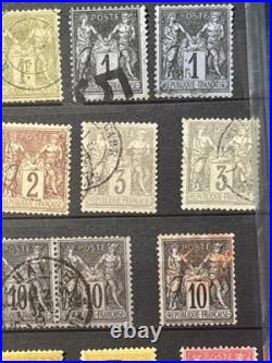 Timbres France Cérès, Napoléon, Sage, Multiples, nuances, obl, millésimes