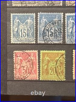 Timbres France Cérès, Napoléon, Sage, Multiples, nuances, obl, millésimes