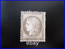 Timbres France Cérès n° 56a brun foncé neufsigné