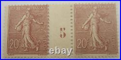 Timbres France N° 131 Millesime 5 Neufs Avec Charniere