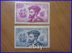 Timbres France N° 296 + 297 Jacques Cartier Neufs Sans Charniere