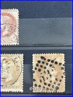 Timbres France, Napoléon Lauré, nos 25/32, obl, belle cote totale