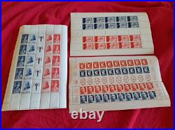 Timbres France Neufs 3 FEUILLETS RARES F 565 + F 568 + F 830