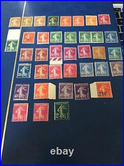 Timbres France Semeuses Font Plein 38 Timbres