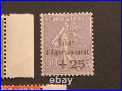 Timbres France caisse d'amortissement 1931 yt 275/7 neufs XX TTB