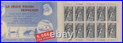 Timbres France neufs 1952 Carnet Croix-Rouge 1952  cote 550,00