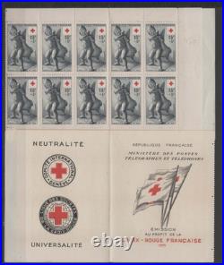Timbres France neufs 1955 Carnet Croix-Rouge 1955  cote 450,00