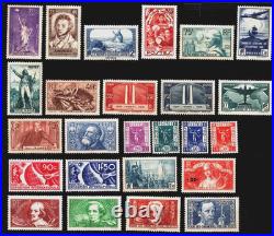 Timbres France neufs / année complète 1936