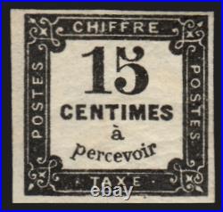 Timbres-Taxe n°4, 15c noir, 1870, neuf sans charnière TB Timbres-Taxe n°4, 15c noir, 1870, neuf sans charnière TB