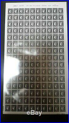Timbres feuille Cérès 170 ans 150 timbres salon du Timbres