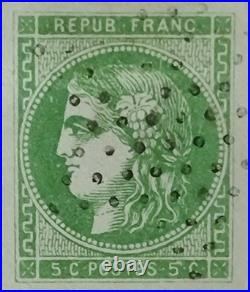 Timbres france oblitérés avant 1900 Classique 42B Obl Étoile TB/SUP Signé Calves
