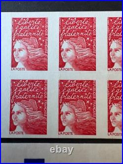 Variété Carnet timbres France YT 3085-C4b prédécoupe + phosphore Luquet. Num com Variété Carnet timbres France YT 3085-C4b prédécoupe + phosphore Luquet. Num com
