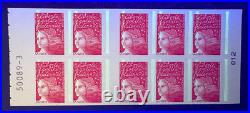 Variété Carnet timbres France YT 3085-C4b prédécoupe + phosphore Luquet. Num com Variété Carnet timbres France YT 3085-C4b prédécoupe + phosphore Luquet. Num com