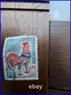 Vieux timbre français authentiques oblitérer rare de 0.30c
