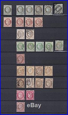 Vrac / Collection de timbres de France avec nombreux classiques A Voir